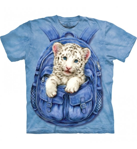 The Mountain Backpack White Tiger Big Cats T Shirt 