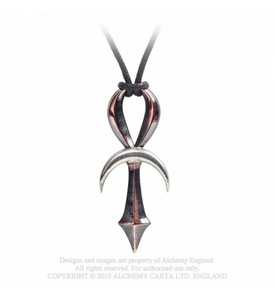 Collier Lunaris Ankh Alchemy Gothic