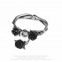 Bracelet Wild Black Roses Alchemy Gothic
