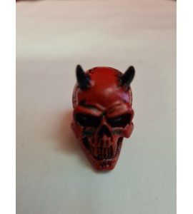 Crâne Demon Rouge Miniature Alchemy Gothic
