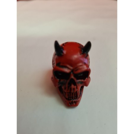 Crâne Demon Rouge Miniature Alchemy Gothic