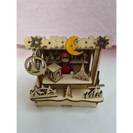 Moon Cottage Lumineux en Bois