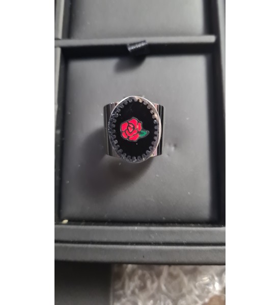 Bague Rose Rouge