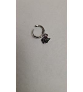 Boucle d'Oreille Rose Noire