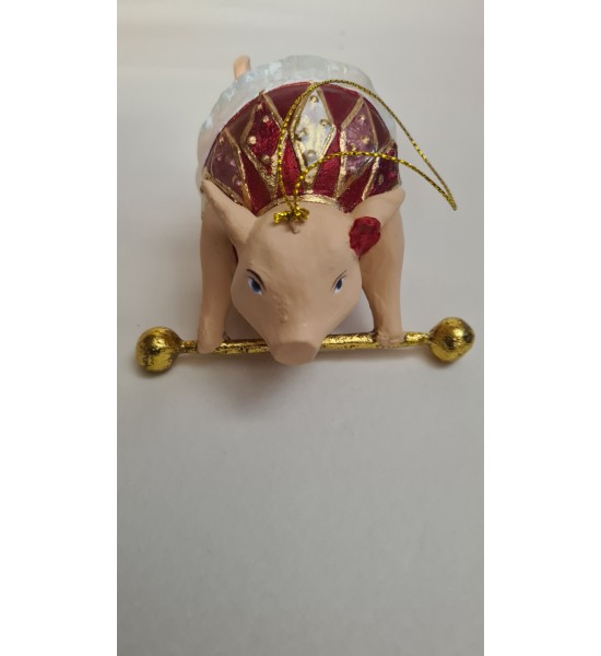Cochon avec Haltère