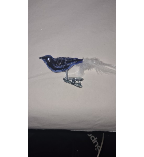 Oiseau Bleu en Verre