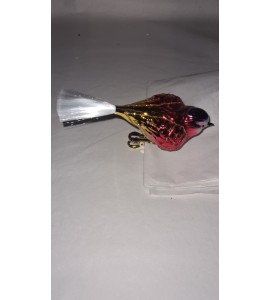 Oiseau Multicolore en Verre