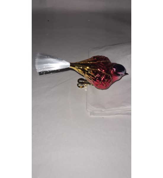 Oiseau Multicolore en Verre