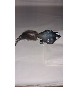 Oiseau Gris en Verre