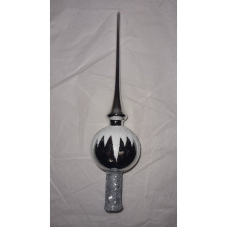 Cimier Argent Brillant en Verre