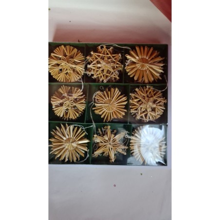Boite de 49 Décorations en Paille