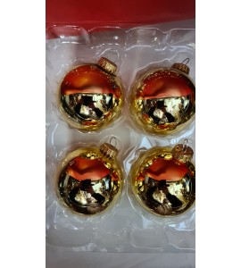 Boite de 4 Boules Dorées