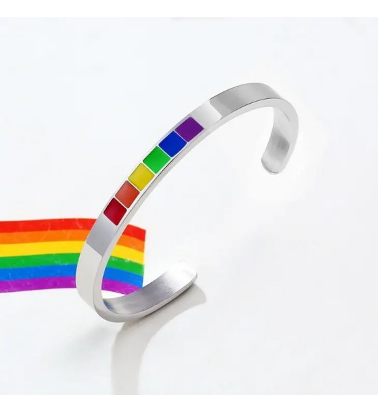 Bracelet Jonc Rainbow LGBT