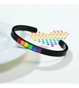 Bracelet Jonc Rainbow LGBT