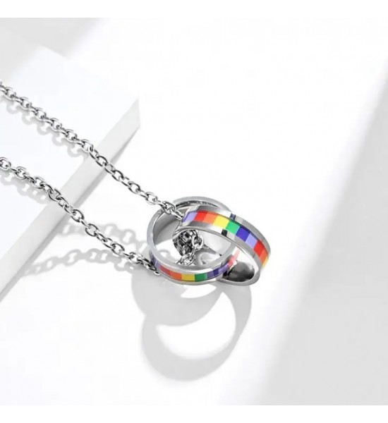 Collier LGBT Anneaux Entrelacés