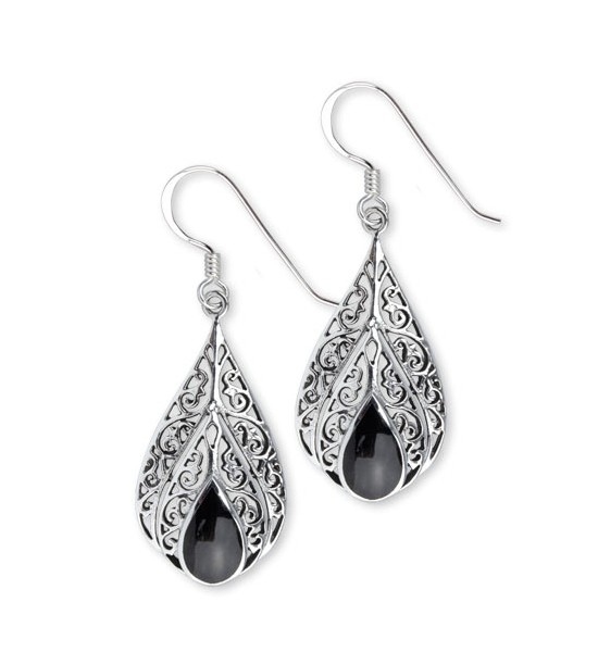 Boucles d'Oreilles vec Onyx