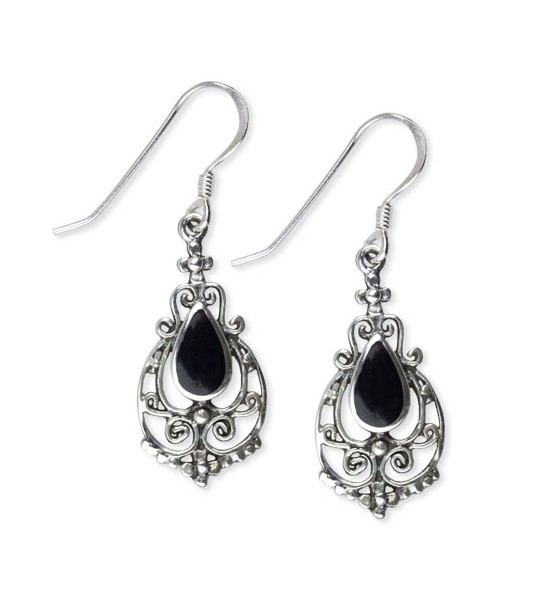 Boucles d'Oreilles vec Onyx