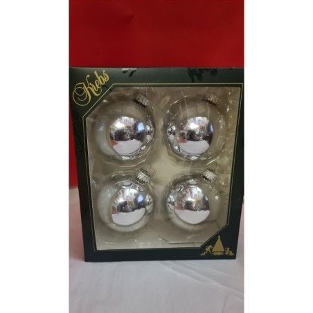 Boite de 4 Boules Argent