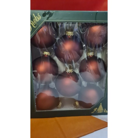 Boite de 8 boules Bordeaux