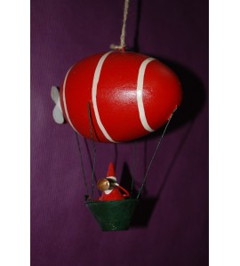 Père noël en dirigeable
