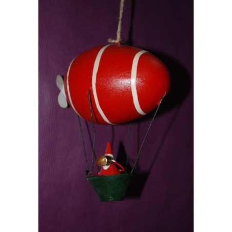 Père noël en dirigeable