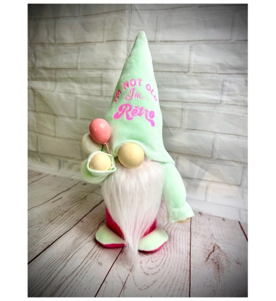 Gnome Nain Retro Nordic