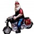 Père Noël sur une Moto