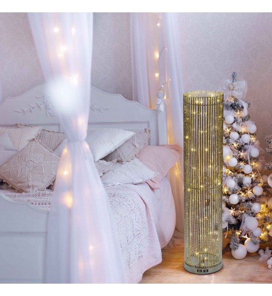 AluTubes Silver COLONNE cm 100 LED lumière fixe Ø21xH140cm