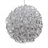 AluTubes Silver SPHÈRE Ø30 cm 60LED lumière fixe