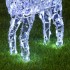 Renne décoré avec cristaux acryliques, 100 LED BLANC