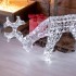 Renne (qui broute) décoré avec cristaux acryliques, 200 LED BLANCHES 4m+70xH50cm