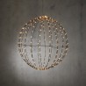 LUCA LIGHTING BOULE DE NOËL LUMINEUSE DE 320 LED BLANC CHAUD - IP44 - Ø50 CM - NOIR