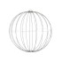 LUCA LIGHTING BOULE DE NOËL LUMINEUSE DE 320 LED BLANC CHAUD - IP44 - Ø50 CM - NOIR