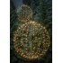 LUCA LIGHTING BOULE DE NOËL LUMINEUSE DE 320 LED BLANC CHAUD - IP44 - Ø50 CM - NOIR