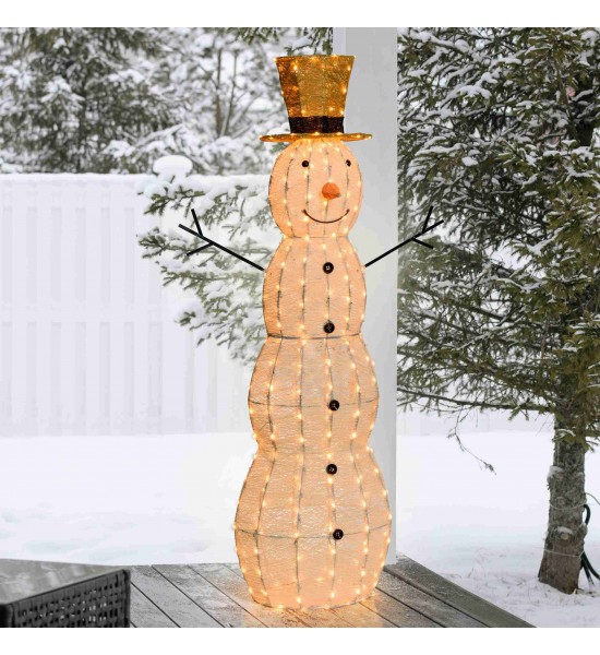 Bonhomme de neige 3D H150cm 320 LED Série LHC