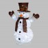 Bonhomme de Neige 3D H60cm Brown Économie d'espace