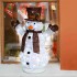 Bonhomme de Neige 3D H60cm Brown Économie d'espace