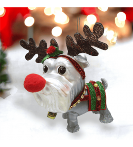 Shih Tzu in Rudolph Costume 