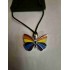 Collier Papillon LGBTQ en Etain