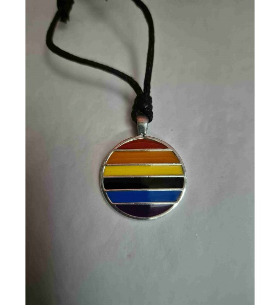 Collier LGBTQ en Etain