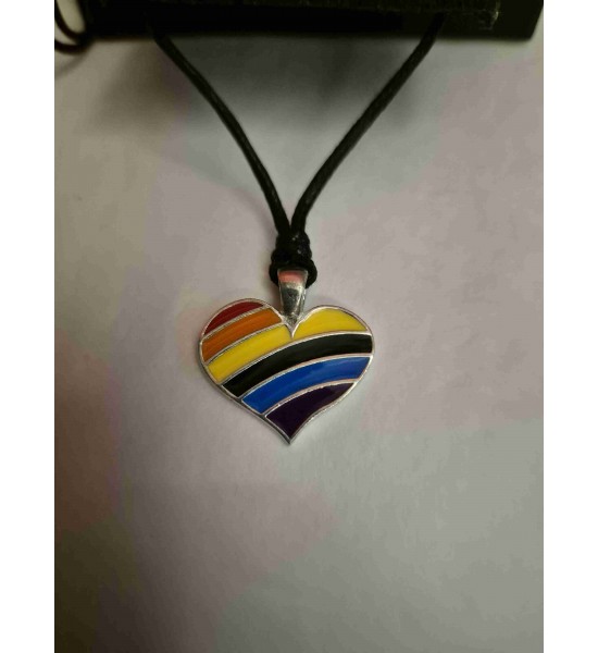 Collier LGBTQ en Etain 