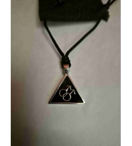 Collier Double Mars LGBTQ en Etain