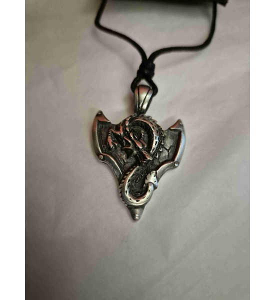 Collier Dragon en Etain